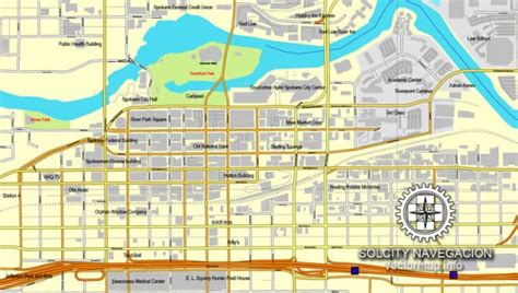 spokane city map|Spokane, WA Map & Directions .